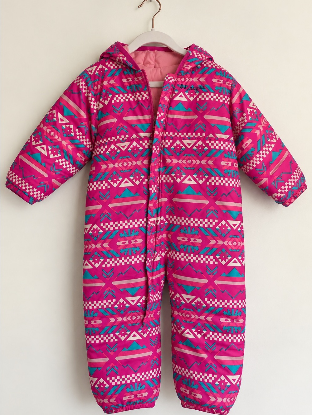 Columbia Reversible Baby Snowsuit Pink 12-18M NWT